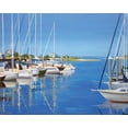 thumbnail image 2 of Saxe, Carol 24x20 Gold Ornate Wood Framed with Double Matting Museum Art Print Titled - Marina Mill Creek, 2 of 4