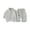 Light Gray, variant on Toddler Long Sleeve Pullover and Pants Set with Zipper Stand Collar and Side Stripe Design Casual Outfit for Kids Boys Girls