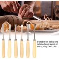 thumbnail image 3 of Professional 6 Piece Wood Carving Chisel Set, Engraving Chisel Knife for Woodworking Beginners, 3 of 9
