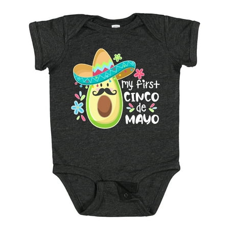 

Inktastic My 1st Cinco De Mayo Avocado in Sombrero Gift Baby Boy or Baby Girl Bodysuit