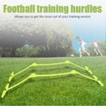thumbnail image 4 of Lot de 2 haies réglables pour l'entraînement de vitesse et d'agilité au football, jaunes, 4 of 4