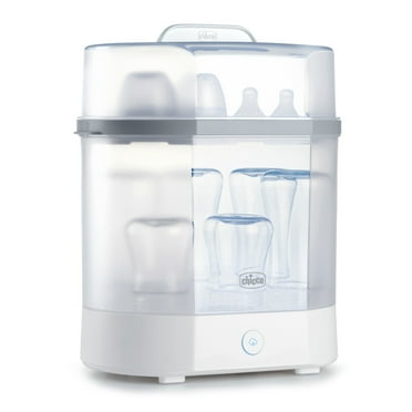 Chicco 3-in-1 Electric Steam Sterilizer for Baby Bottles, Pacifiers, Toys and More - White, New