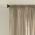 thumbnail image 2 of Better Homes & Gardens Crushed Voile Sheer Curtain Panel, 1 Panel, Clay Beige, 51"W x 95" L, 2 of 5