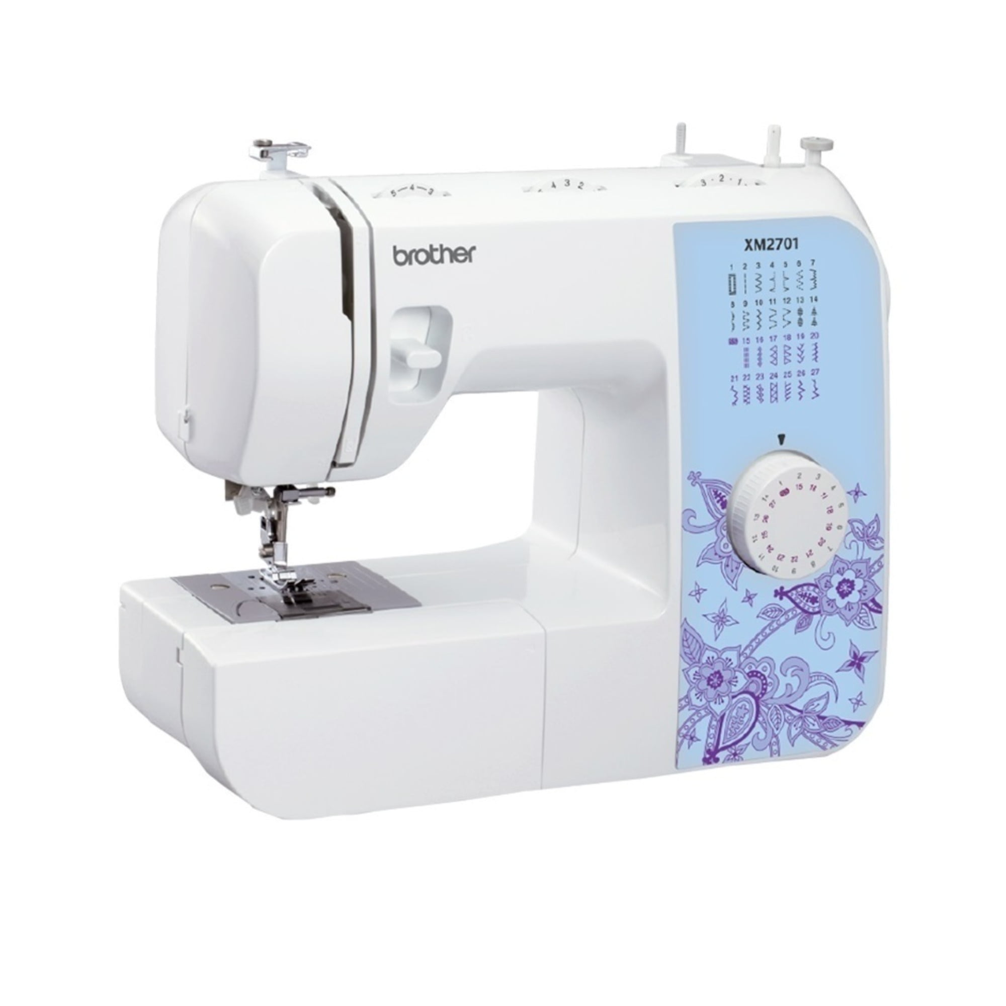 Brother Sewing Machine XM2701 Lightweight with 27 Stitches, 6 Included Sewing Feet and 5300A Sewing Machine Hardcase (Off-White)