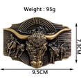 thumbnail image 4 of GHSDFBB Classic Western Cowboy Fashion Belt Buckle Motorcycle Rider Street Punk Style Men's Western Belt Buckle, 4 of 4