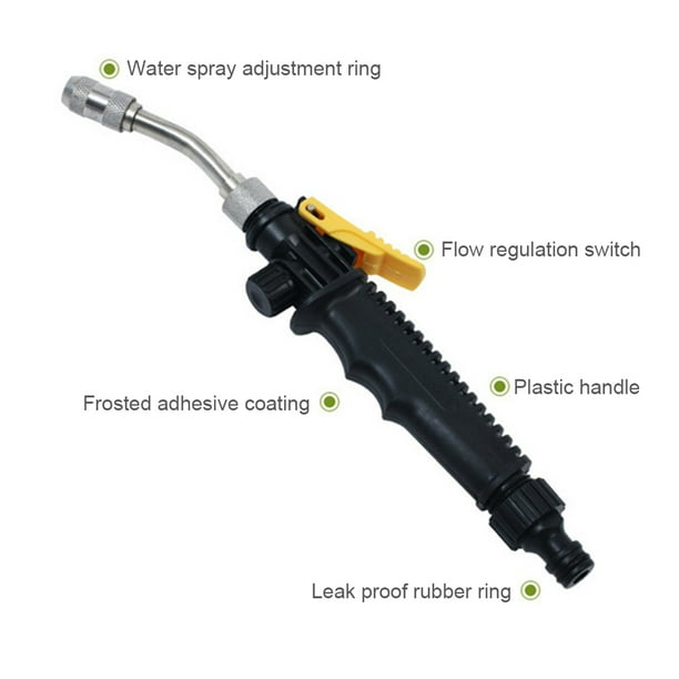 Boquilla de pistola de agua de alta presión de metal para limpieza de aire acondicionado (65 cm) Tmvgtek Accesorios para autos y motos