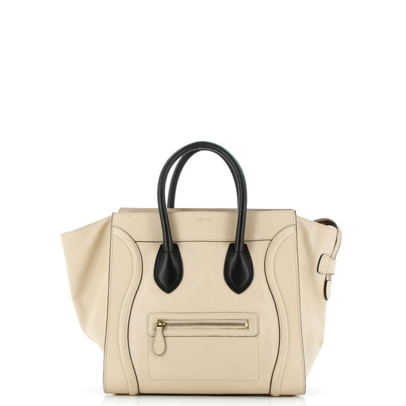 Pre-Owned CELINE Bicolor Luggage Bag Leather Mini By Rebag