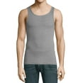 thumbnail image 3 of Hanes Men's ComfortBlend Ribbed Tank Tops 5 Pack Black and Gray Ashirts, 3 of 4