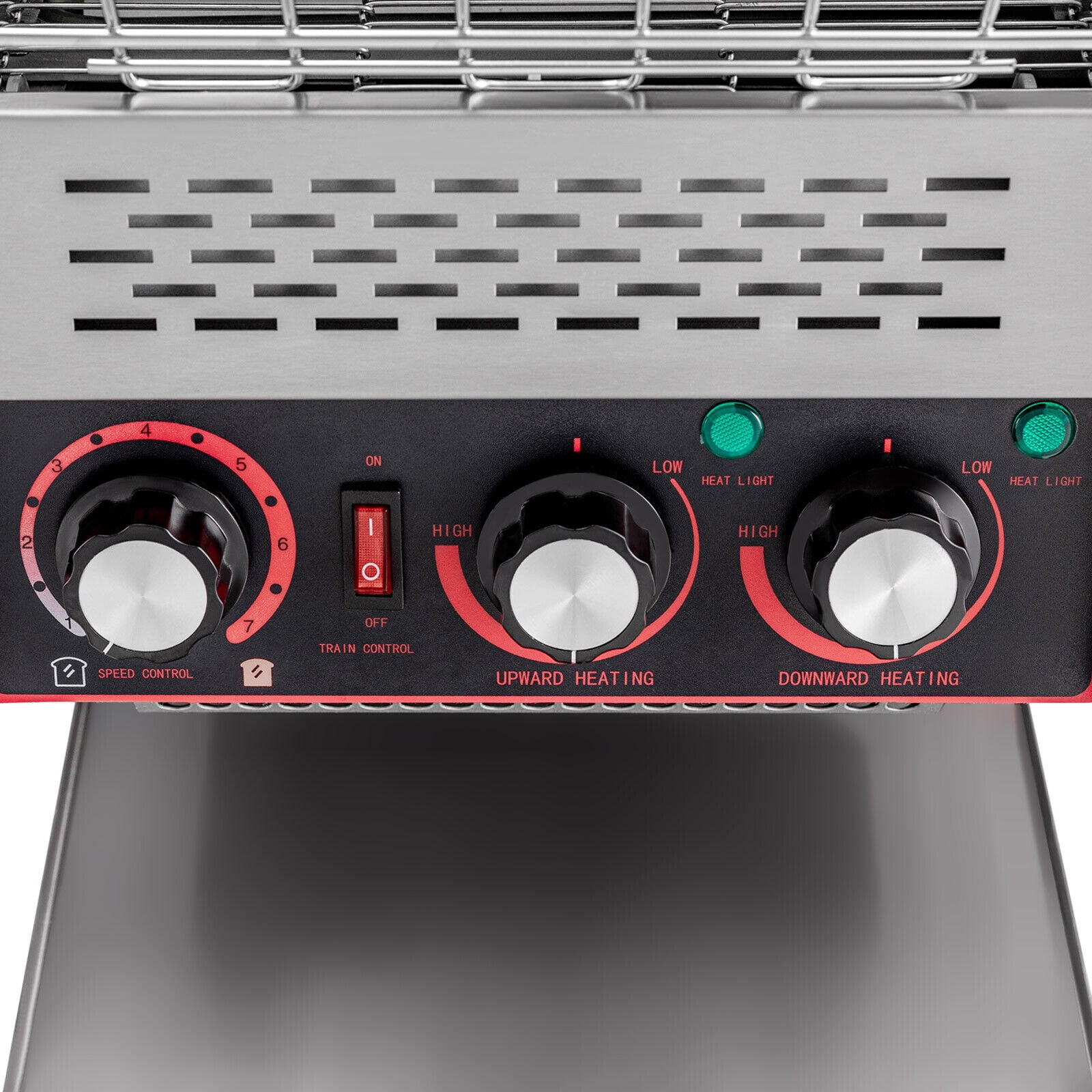 Commercial Toaster , 2200W Conveyor Restaurant Toaster, Heavy Duty Stainless Steel Conveyor Toaster, Heavy-Duty Industrial Toasters w/Double Heating Tubes for Bun Bagel Bread，300 Slices/Hour
