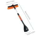 thumbnail image 6 of 33.27" Extendable Ice Scrapers for Car Windshield 2-in-1 Snow Brush for Car Snow Scraper for Car Snow Scraper and Brush with Ergonomic Foam Grip for Cars, Trucks, SUVs with 360° Pivoting Brush Head, 6 of 6