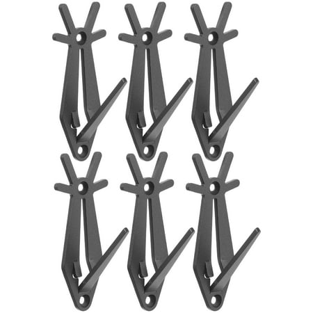 

Weiwei Skull Wall Mount Bracket 6pcs Metal Hangers for Deer Antlers