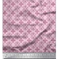 thumbnail image 1 of Soimoi Cotton Cambric Fabric Filigree Damask Print Fabric by the Yard 56 Inch Wide, 1 of 3