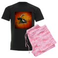 thumbnail image 6 of CafePress - A Piano Is Flying Out Of A Book. Pajamas - Men's Dark Loose Fit Cotton Pajama Set, 6 of 7