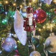thumbnail image 6 of Kuntesetty Christmas Decoration Soldier Figure Fall Bedroom Nutcracker Hanging Ornament Dark Red Green Pants, 6 of 9