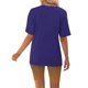 thumbnail image 4 of Blusas para las Mujeres Casual Impreso Cuello en V Manga Corta Blusa Pantalones Cortos, Conjuntos de Ropa para las Mujeres, 4 of 5