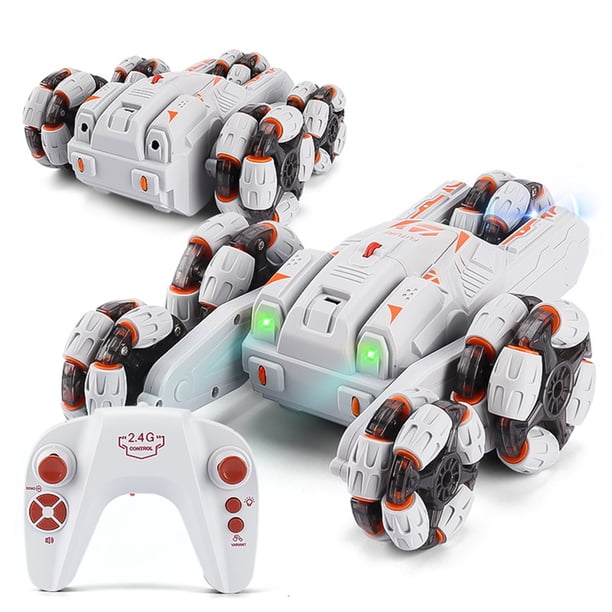 Rc Stunt Car Drift 2.4G 5-arm Double Side Turn 360 Rotation Remote Control Car Roll Stunt Car Music Drift Car