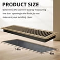 thumbnail image 5 of Floor Register 4x14, 6 Pack Floor Vent Covers for Home Floor Heavy Duty Steel Walkable Floor Vents Air Vent Covers for Sidewall and Floor, 5 of 7