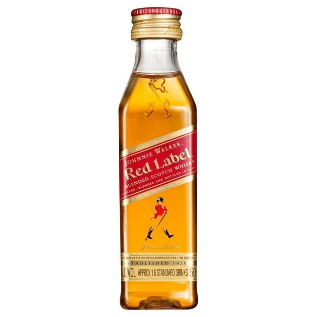 Paquete de 3 Whisky Johnnie Walker Etiqueta Roja Mini 50 ml