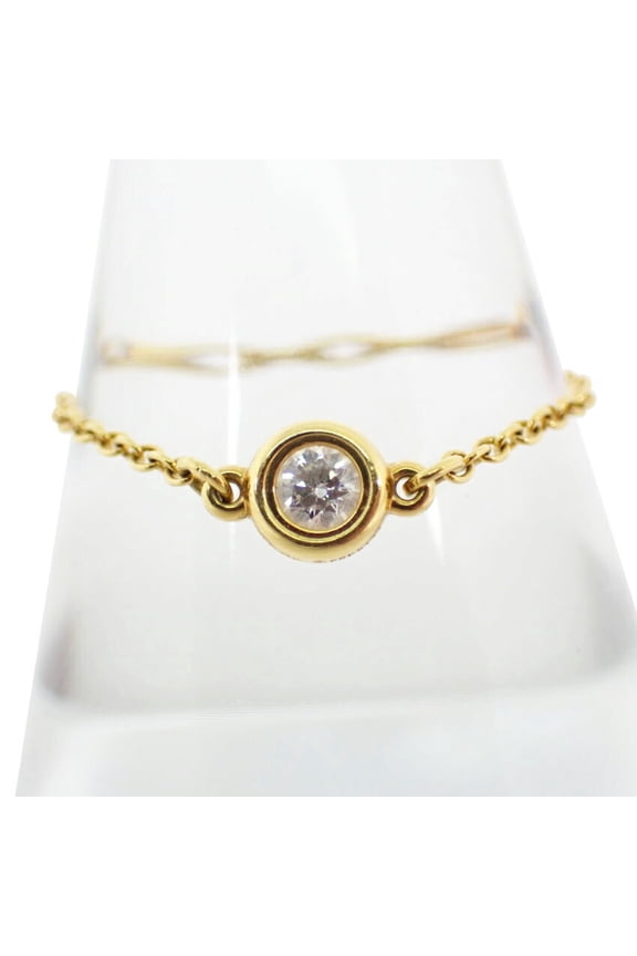 Pre-Owned TIFFANY 750 Diamond By the Yard Ring, size 17 (Good)