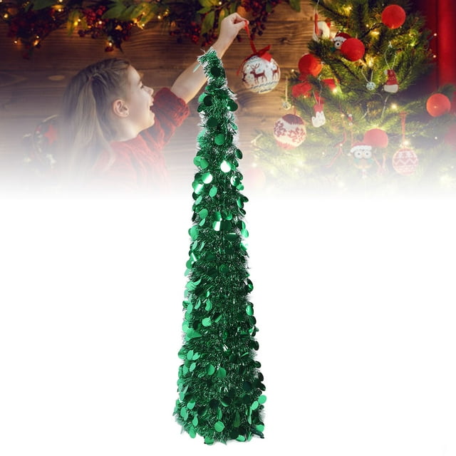 Árbol de NaviDad Emergente Artificial de Pet de 4,9 Pasteles, Fácil Montaje, decorációa navideña para interiores y exteriores, decorado connornos, párrafo plegable