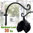 thumbnail image 4 of Soporte multifuncional para plantas Naiovety 2 piezas negro 12 pulgadas, 4 of 6