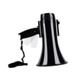 thumbnail image 3 of Mango plegable negro de altavoz de Bullhorn Megaphone 30W 500m Distancia Amplificador Handheld para entrenadores Béisbol Cheerleading Fans, 3 of 8