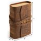 thumbnail image 2 of Leather Journal Writing Notebook for Women Men Unlined Paper 400 Kraft Pages, 7 X 5 inches, Vintage Journal Leather Bound Daily Notepad, Brown,Carving, 2 of 4