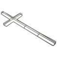 thumbnail image 2 of Corona de hierro en forma de cruz, marco de alambre de metal para Pascua y Navidad., 2 of 5
