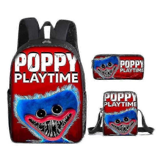 Poppy Playtime Printed Student Backpack Kids School Book Bags Or Shoulder Bag Or Pencil Bag Or Three-piece Set Children's Travelling Bag Gift 26-27s
