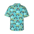 thumbnail image 3 of Goofa Cartoon Monster Truck Hawaiian Shirt for Men, Unisex Summer Beach Casual Short Sleeve Button Down Shirts,Aloha Tropical Floral print shirt-Medium, 3 of 9