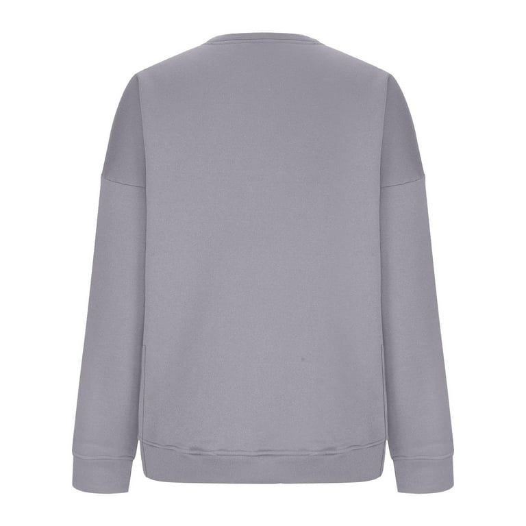 Kagetolytai Sweaters for Women Women's Fashion Solid Color V-Neck