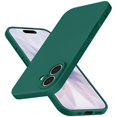 thumbnail image 1 of Funda para iPhone 17 de 6,3" JUNAUTTB de silicona líquida color verde oscuro, 1 of 7