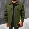 thumbnail image 2 of Vetsdori Button Up Shirts for Men Long Sleeve Fashion Work Pockets Winter Casual Stylish Plain Mens T-Shirts, 2 of 8