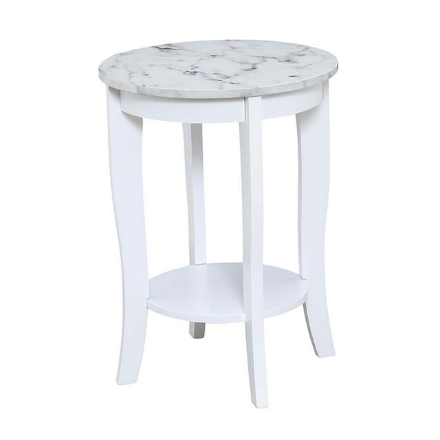 Convenience Concepts American Heritage Table d'Appoint Ron en Finition Bois Blanc