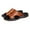 Brown, variant on Abcnature Women Sandals Clearance 2023! Women's Platform Wedge Sandals Extremely Comfy Slides Sandals Mens Fashion Solid Color Slippers Round-Toe Flat Casual Soft Sole Slippers Non-Slip