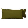 thumbnail image 2 of Vargottam Indoor/Outdoor Polyester Fabric Lumbar Pillow With Insert, All-Weather Waterproof Decorative Throw Pillow for Patio Furniture-Set of 2 - Olive Green, 2 of 7