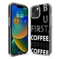 thumbnail image 3 of MUNDAZE Apple iPhone XS/X Shockproof Clear Hybrid Protective Phone Case Black Clear Funny Text Quote But First Coffee Cover, 3 of 5