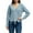 Light Blue, variant on Women's Fashion Tassel Ripped Solid Color Knitted Round Neck Pullover Sweater for Fall and Winter, Stylish and Unique, Perfect for Fashionable Wear,Black,Size L