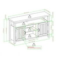 thumbnail image 3 of Classic Grooved-Door Tall TV Stand for TVs up to 65" in Gray Wash, 3 of 4
