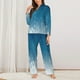 thumbnail image 2 of Fotbe Christmas Snowflakes Conjunto de Pijama de Manga Larga para Mujer con Estampado, Ropa de Dormir de 2 Piezas, Conjunto de Casa Suave y Cómodo con Bolsillos-Medium, 2 of 7