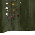 thumbnail image 5 of XUNKUSGA Plus Size Cotton Linen Going Out Tops for Women Casual Summer Boho Tops Fashion Loose Fit Crew Neck Short Sleeve Floral Women's T-Shirts S-5XL Green, 5 of 5
