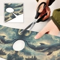 thumbnail image 6 of Yayeee Faucet Mat for Kitchen Sink 14.7" Diatomite Long Splash Guard Pad, Beige Floating Whale, 6 of 7