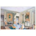 thumbnail image 2 of Georges Rémon 14x11 Gold Ornate Wood Frame and Double Matted Museum Art Print Titled - Louis XV Dining Room, Simple Prescription. (1907), 2 of 4