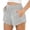 Grey1, variant on Gyujnb Women Stretch Athletic Shorts Soft Breathable Drawstring Elastic Waist Casual Workout Shorts with Pockets,White1