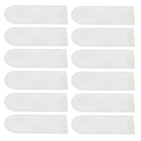OUNONA 20-Piece Travel Makeup Brush Organizer Bag with Transparent Plastic Compact Design for Convenient Storage and Portability