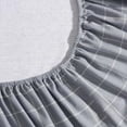 thumbnail image 4 of - Twin Bed Sheets, Cotton Flannel Bedding Set with Matching Pillowcase, Brushed for Extra Softness, Deep Pocket, Oeko-Tex Certified (Great Plains Plaid Grey), 4 of 8