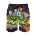 thumbnail image 2 of My Singing Monsters Men's Swim Trunks Board Shorts Drawstring Elastic Waist Quick Dry Swimsuits Beach Shorts with Pockets 3XL, 2 of 8