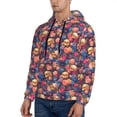 thumbnail image 3 of Goofa Skull colorful daisy for Men's Hooded Sweatshirt - Lightweight Pullover Hoodie with Kangaroo Pocket, Perfect for Everyday Wear-Medium, 3 of 7