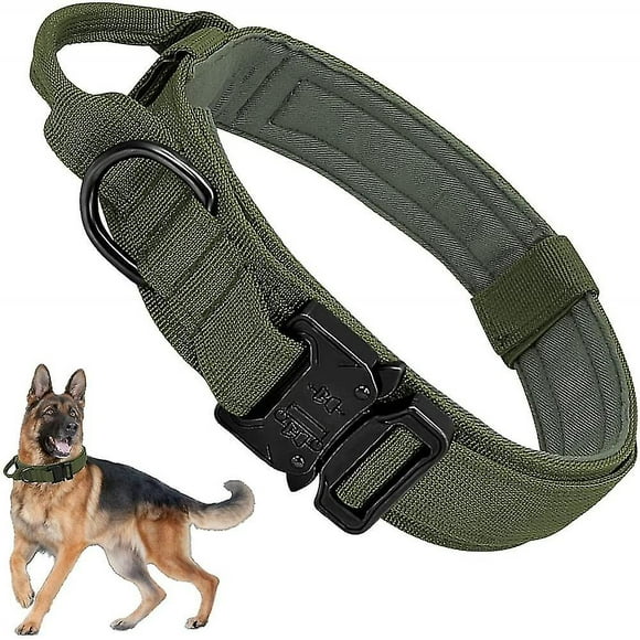 Collar Tactical Dog Collar With Handle Nylon Dog Collar Large Dogs Adjustable Dog Collar Large Xl Nylon Tactical Collar Dog Collar Pet Outdoor Dog Tra
