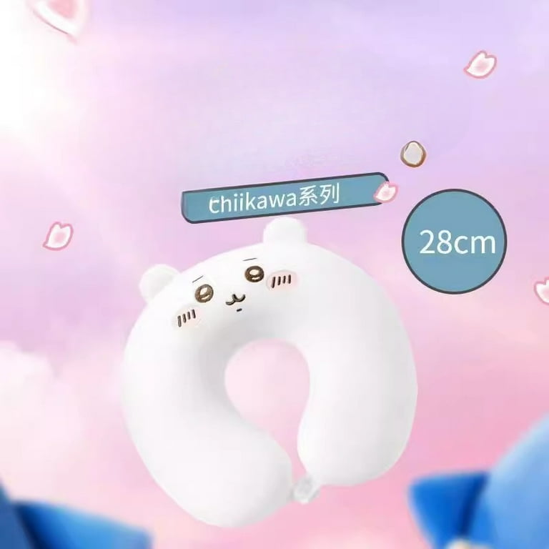Kawaii Chiikawa Hachiware Usachi Neck Pillow Cartoon U shaped Pillow Anime Car Travel Office Naps Headrest Xmas Gift Adult Kids Walmart